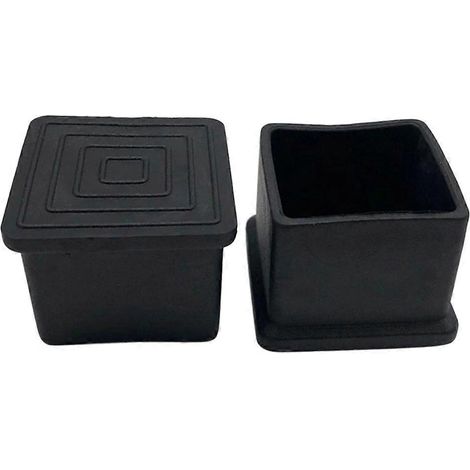Lot de 50 pièces carré table pied tampons / chaise et Stool pied housses / meuble et armoire pied Protectors-30x30 mm (1/5)