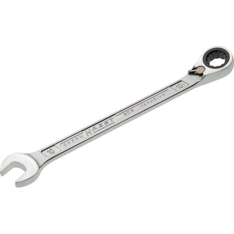 Llave de carraca Hazet 606 SW 10mm L.154,5mm reversible, anillo 15 grados - 606-10 (1/3)