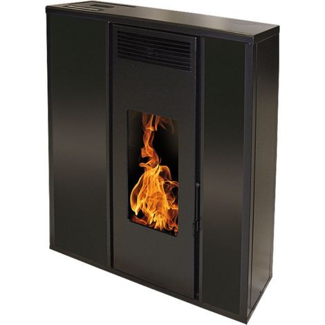 Interstoves – Poêle à granulés étanche 10kW – Haute efficacité 93,7% – Sortie fumées façade ou toiture – Autonomie 28h – Corps de chauffe garanti 10 ans