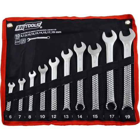 Chiavi awtools aw40113 set 10 pezzi 6-19 mm acciaio (1/3)