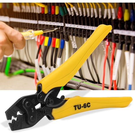 Pince à sertir haut de gamme en acier CR V pour cosses 0,756 20-10 AWG (1/5)