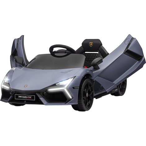 Coche eléctrico infantil Coche infantil de 12 V con mando a distancia 2,4G, música, amortiguador, vehículo eléctrico con luces, puerto USB/MP3, función marcha atrás, 3-5 km/h, para niños de 3 a 5 años (1/5)