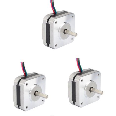 3x 17HS08-1004S 4-ad Nema 17 Schrittmotor 20mm 1A 13Ncm(18,4Oz.In) 42 Motor Nema17 Schrittmotor für DIY 3D-Drucker CNC XYZ (1/5)