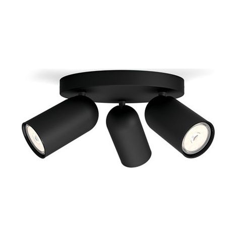 Lámpara de Techo 3 Focos  Pongee Negro (1/6)