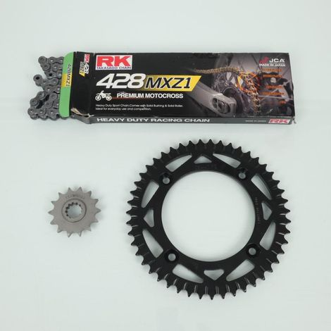 Kit chaîne FE pour moto KTM 85 Sx Grandes Roues 2004 à 2017 14x47