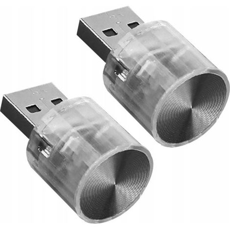 Due luci decorative per auto con interfaccia USB, adatte per uso interno e in ufficio.