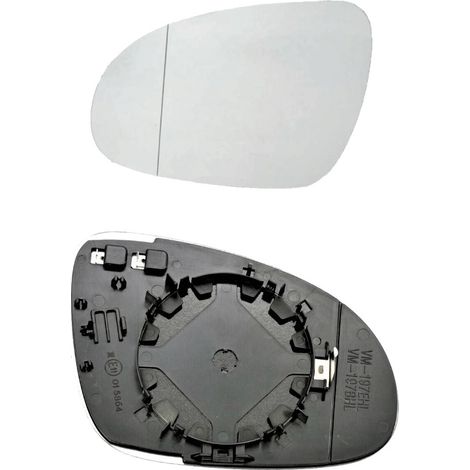 Inserto de espejo retrovisor izquierdo calefactable para Seat Alhambra Sharan 95-10 Skoda SuperB 9513545E (1/3)