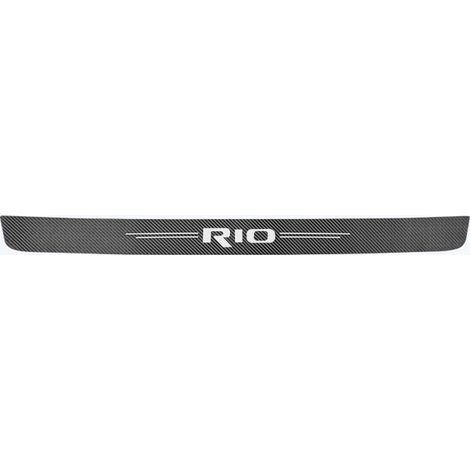 (rio) Protection de coffre de voiture, autocollant en fibre de carbone compatible avec KIA RIO 2, 3, 4, 5 et Xline. Accessoires autocollants pour voiture. (1/5)