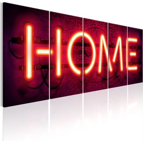 Tableau Imprimé "Home Neon" 80 x 200 cm (1/2)