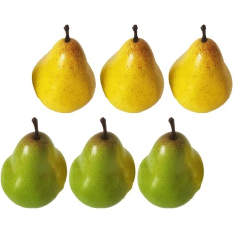 Modèle de Poire Artificielle 6 Pièces en Mousse pour Décoration (1/5)