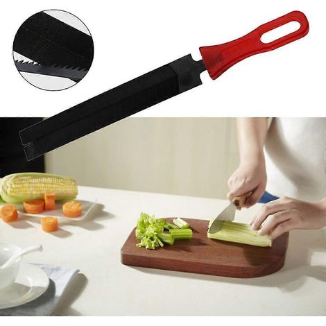 Affûteur d'outils de jardin avec manche en plastique, affûteur de cuisine en acier au carbone (1/4)