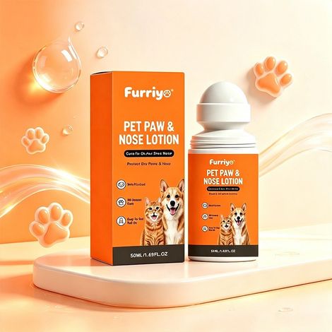 Lotion hydratante pour coussinets et truffe des animaux de compagnie, pour nourrir et réparer les coussinets et la truffe secs et gercés protection pour les coussinets et la truffe des chiens et des (1/4)
