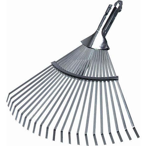 Fächerbesen Luxus 22 Zinken Rasenrechen Rechen Gartengeräte Garten Terrasse TOP (1/2)
