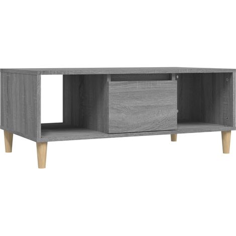 Table basse de salon, Table Café, Sonoma gris 90x50x36,5 cm Bois d'ingénierie OIB4778E (1/5)