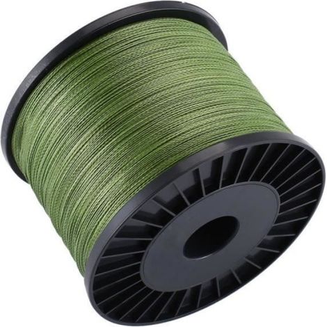 1000m PE tressé ligne de pêche résistant à l'abrasion 0.37mm 27.2kg ligne de pêche vert armée (1/4)