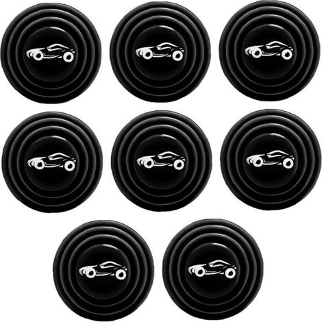 Tampon Anti-Silicone pour Porte de Voiture, 8 pièces Joint Tampon Anti-Bruit Universel Autocollant de Porte Anti-Collision Accessoires de Voiture (1/4)