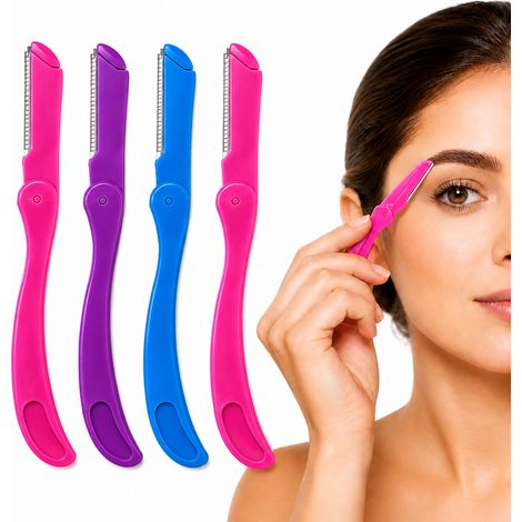 Kit per la cura e la rifinitura delle sopracciglia, composto da rifinitore e coltello, 4 pezzi. (1/5)