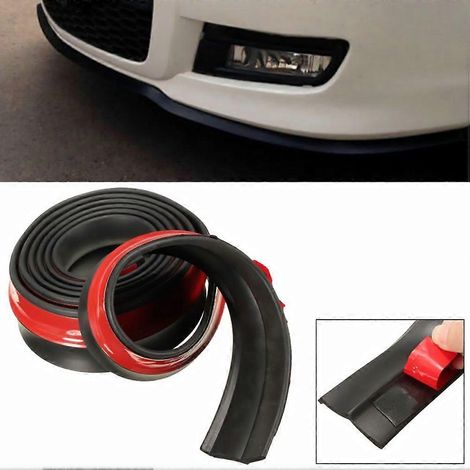 Protection de pare-chocs arrière en caoutchouc noir, bande de protection anti-rayures, protection universelle pour hayon et porte de coffre, accessoires auto pour voitures, SUV et camions. (1/4)