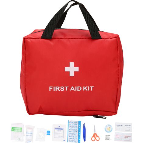 Trousse de Secours 14 Pièces Portable pour Voiture, Maison, Camping, Urgence et Randonnée (1/5)