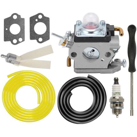 DTEKGAZ - Vergaser mit Dichtung, Kraftstoffleitung und Schraubendreher für Husqvarna 122HD45, 122HD60, 522HD60S, 522HDR60S, Jonsered HT2223T, HT2218 Heckenschere (ersetzt 596658301 und 523012401) (1/4)