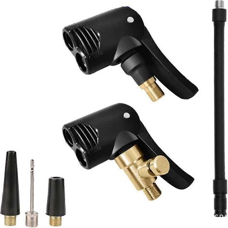 Embout de gonflage pour vélo, embout de gonflage pour pneu de pompe à air, adaptateur de pompe à air 2 en 1 (1/5)