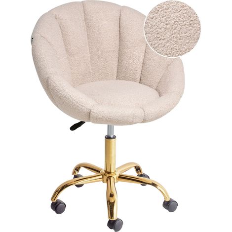 Desk Chair ANNABELLE Boucle Beige (1/5)