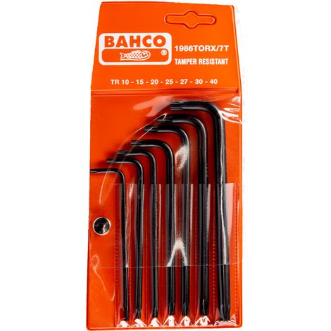 Bahco juego llaves Allen acodadasS 1986TORX 7 Piezas (1/2)