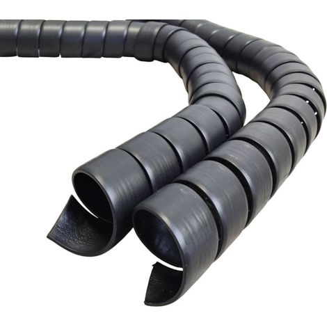 Gaine spiralée pour tuyau WN100 94-108 mm noire (1/5)