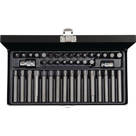 Juego Para Destornilladores Electricos 40 Uds. Largo, Ranura