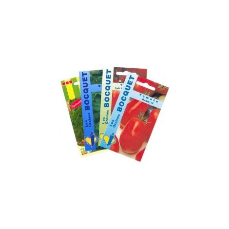 Lot de Tomates et assortiment de légumes (4 sachets de graines à semer) - 6,8g