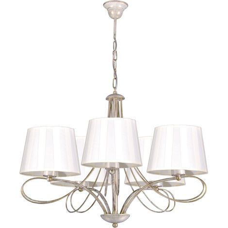 Suspension Kaja Sofia K-4081 crème/or 5xE27 Ø75cm IP20 (1/3)