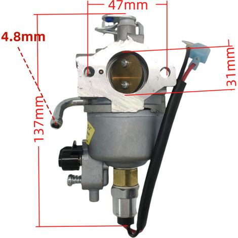 Carburateur compatible avec les générateurs A042P619, 146-0785 et 146-0803, ainsi qu'avec le système d'alimentation en carburant et le papillon des gaz du générateur 202-008 (rapport de haute précisio