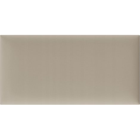 Panel de cabecero tapizado Duo PP Linora Cashmere beige 60x30 cm 1 unidad.