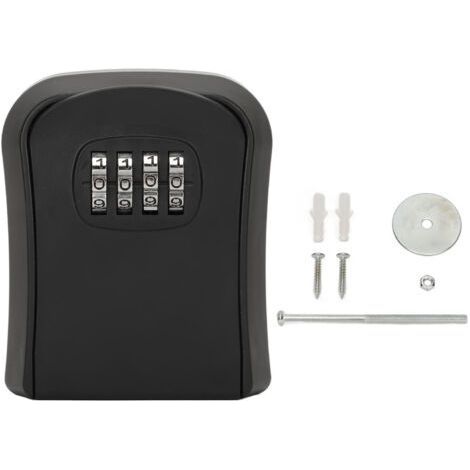 Waterproof ABS Key Box - 4-Digit Combination Lock - Wear-Resistant and Rust-Resistant - 9.6 x 8 x 4.1 cm (1/5)