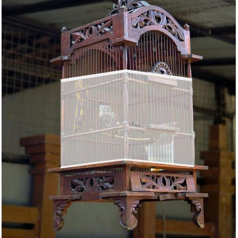 Housse filet pour cage à oiseaux, attrape-graines réglable 95-190 cm, maille polyester blanche anti-projection, protection anti-salissures pour volières (1/4)