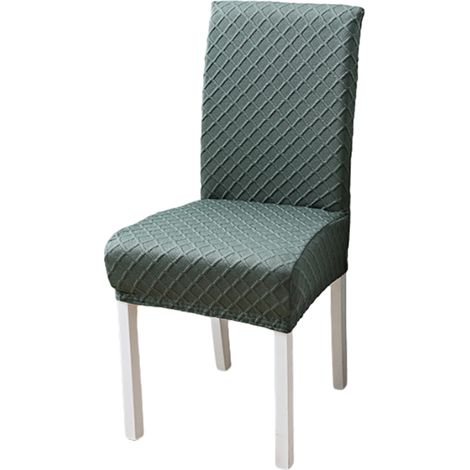 1 Housses de chaises élastiques, tissu haute densité, impression sérigraphique, bande élastique, pour cuisine salle à manger (1/5)