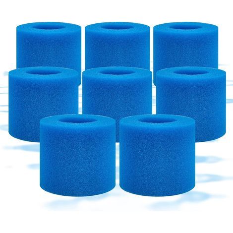 Packung mit 58383,8 Schwammkartuschen für Poolfilter Größe 6 - Typ VI - Kompatibel mit Filter (1/5)