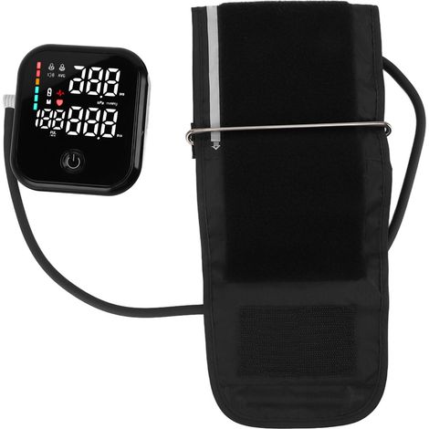 Tensiomètre à annonce vocale haute précision, batterie 1200 mAh, écran tactile, appareil de mesure de la pression artérielle au bras et du pouls. (1/5)