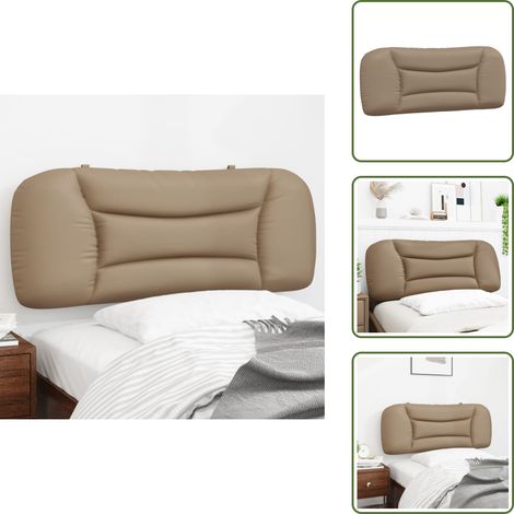 Cuscino per letto - vidaXL Cuscino Testiera Hvar Cappuccino 100 cm in Similpelle - Cuscino per schiena