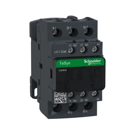 Contattore Telemecanique TeSys D 3P 38A 24VAC LC1D38B7 (1/2)
