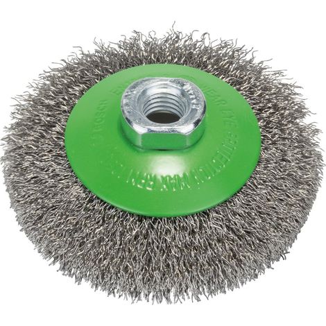 Bosch Accessories Spazzola conica, inossidabile - filo ondulato - 100 mm, 0,35 mm, M14 2608622108 1 pz. (1/5)