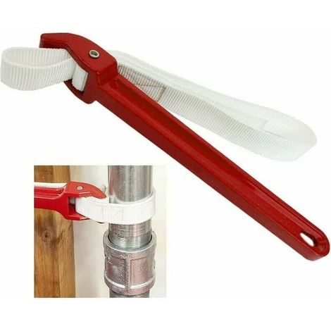 1 clé à sangle, sangle en nylon ajustable, poignée en aluminium antidérapante, usage multiple pour bouteilles filtres robinets équipements sanitaires (1/5)