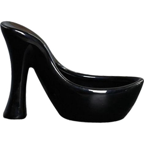 Pot de fleurs en céramique, petit pot de fleurs en forme de talon haut, pot de rangement mignon pour bureau, pot de pépinière pour balcon, hôtel, cour ou jardin. Pot de fleurs pour pépinière, idéal po (1/5)