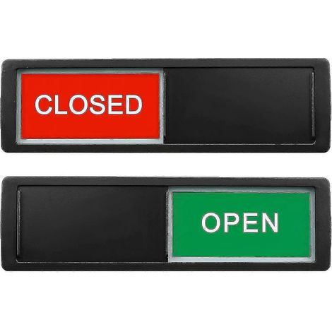 1 Panneau Ouvert/Fermé/Indicateur de porte coulissante Ouverte/Intimité (1/5)