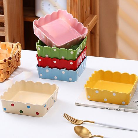 1 gamelle pour petits animaux, céramique lisse et non toxique, fond carré anti-débordement, adaptée hamster cobaye et rongeurs (1/5)