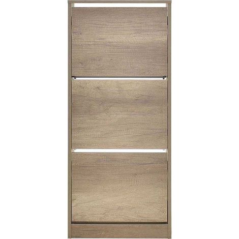 Zapatero 3 Puertas 119X51X26 Roble (1/2)