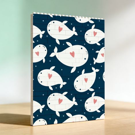 Cadre photo en blocs pour amoureux, cadeau pour anniversaire (1/5)