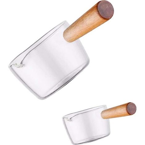 2 pièces en verre : pichet à crème, mini-sauce, carafe à lait, pichet verseur, carafe à café, bols à trempette. (1/5)