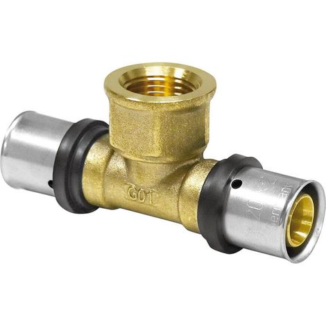 Pipetec Pressfitting Mehrschichtverbundrohr TH U T-Stück IG (1/3)