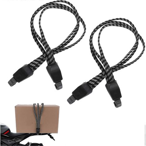Lot de 2 tendeurs élastiques 3 en 1 pour vélo avec deux capuchons en plastique (1/5)